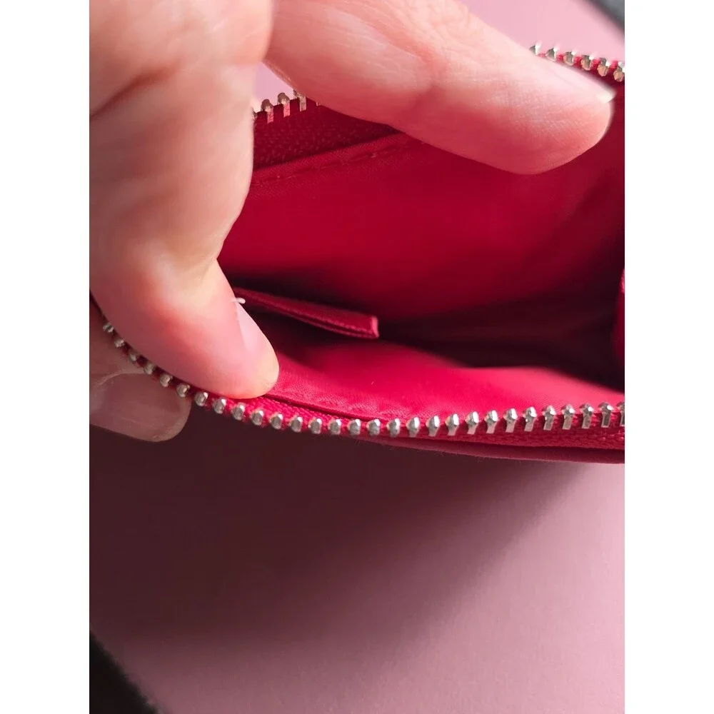 Calvin Klein Euphoria Red Zip Coin Purse Cosmetic Pouch